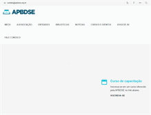 Tablet Screenshot of apbdse.org.br